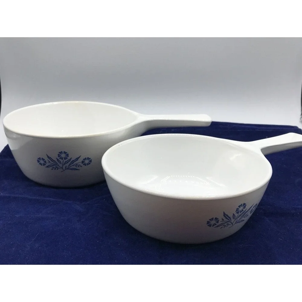 PYREX Corning cornflower 1 & 1.5-Qt SAUCEPAN Oven‎ Stovetop Micro Safe 2
